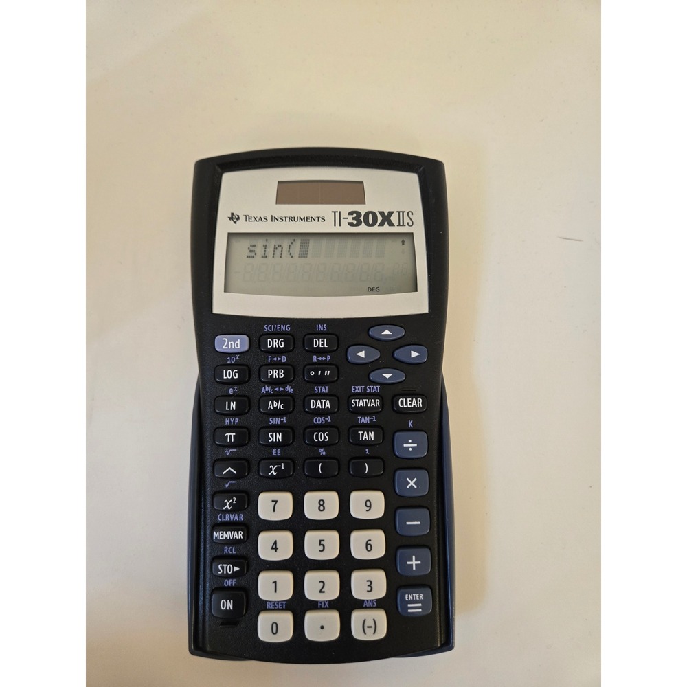 Texas Instruments TI-30XIIS Scientific Calculator w Cover Tested Working‎